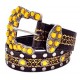 Belt - Jeweled & Studded Bell w/ Square Buckle - BLT-TO29664 Belt - Jeweled & Studded Bell w/ Square Buckle - BLT-TO29664