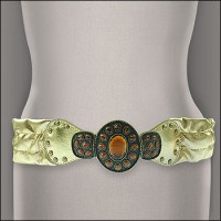 Belt - Metallic Stretchable Belt - Gold Color - BLT-TO40136G