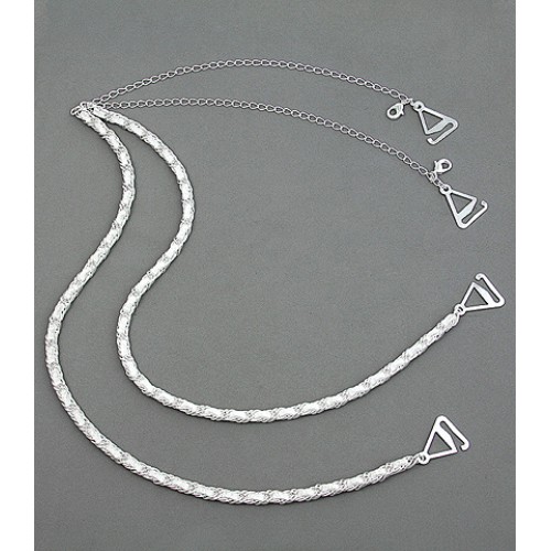 Bra Straps - CNL Style Chain Strap - White - BS-HH165WH