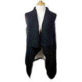 Cardigans & Vests - Knitted Cardigan - Black Cardigans & Vests - Knitted Cardigan - Black