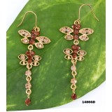 Swarovski Crystal Butterfly Earrings - ER-1486GD