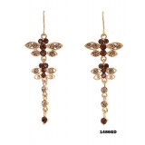 Swarovski Crystal Butterfly Earrings - ER-1486GD