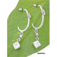 CZ Earring - Clear - ER-EA2597CL