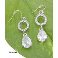 CZ Earring - Clear - ER-EA2613CL