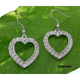 Dangling Rhinestone Earrings - Heart - ER-JVSE8405CL