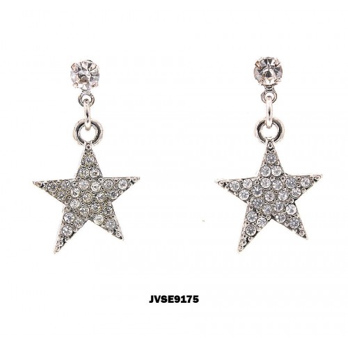 Hip Hop Rhinetone Earrings - ER-JVSE9175
