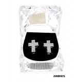 Cross Rhinetone Earrings - ER-JVSE9371