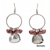 Crystal Earrings - Purple - ER-OEA3792PL