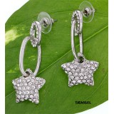 Crystal Star Earrings - Clear - ER-TJEA01CL