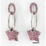 Crystal Star Earrings - Pink - ER-TJEA01PK