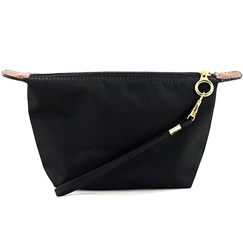 Nylon Cosmetic Bags w/ Wristlet - Black - BG-HM1006BK