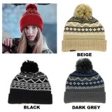 Beanie Caps - Knitted with Pom Pom - HT-001 Beanie Caps - Knitted with Pom Pom - HT-001