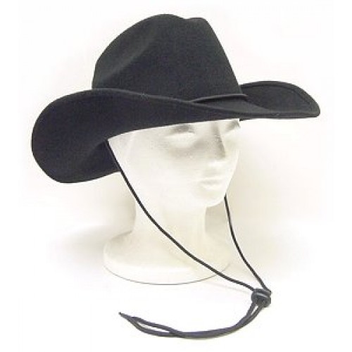 Wool Felt Cowboy Hat - HT-2057BK