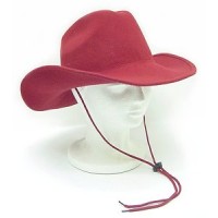 Wool Felt Cowboy Hat - HT-2057RD