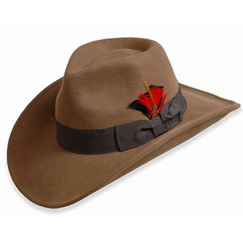 Western Style - Wool Felt - Brown - HT-54010BN