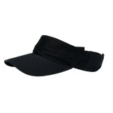 Visor - Cotton Will W/Velcro Adjustable - Black Color - HT-4056BK