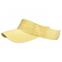 Visor - Cotton Will W/Velcro Adjustable - Butter Color - HT-4056BUT