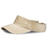 Visor - Cotton Will W/Velcro Adjustable - Khaki Color - HT-4056KA