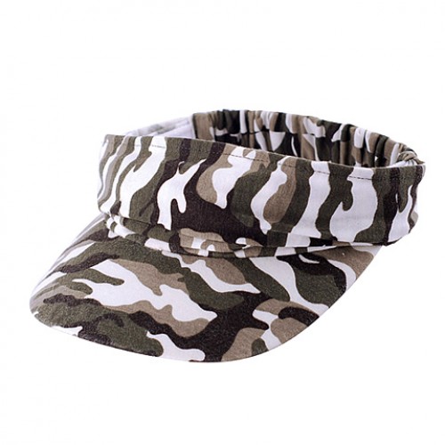 Visor Caps: Camouflage Polyester Convertible To Cap-Like - HT-4080A-OLV Visor Caps: Camouflage Polyester Convertible To Cap-Like - HT-4080A-OLV