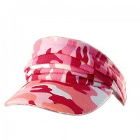 Visor Caps: Camouflage Polyester Convertible To Cap-Like - HT-4080A-PK