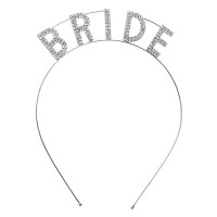 Headband: "Bride" Tiara Rhinestones Headband