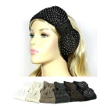 Headwraps: Knit w/ Rhinestones - HB-HW103