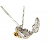 Swarovski Big Heart Pendant w/ Bow - Clear - NE-I04CL