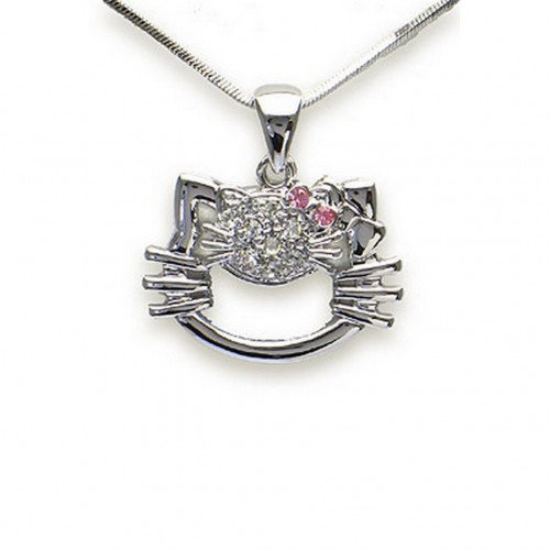Swarovski Crystal Kitty - Clear - Made in Korea - NE-N4863CL