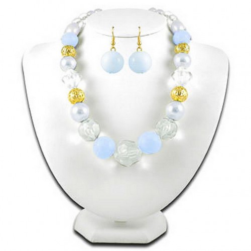 Multi Beads Single Strap NE+ER - Blue - NE-N534BL