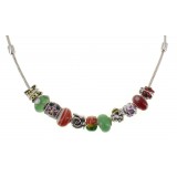 Designer Multi Beaded Necklace - Spring - NE-NN2223LASML