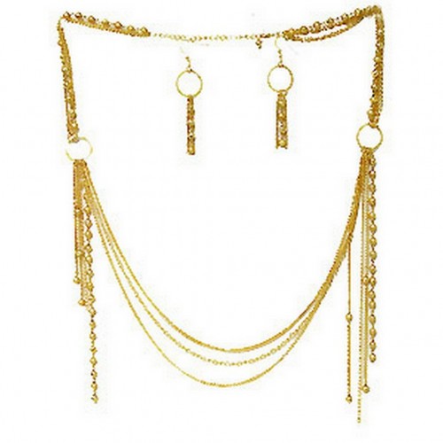 Multi Gold Chain NE+ER Set - NE-WNE414