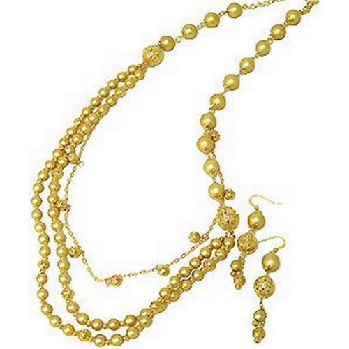 Multi Chain Gold Tone Balls NE+ER Set - NE-WNE429