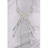 Rhinestone Vintage Necklace & Earrings Set - NE-10893
