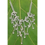 Rhinestone Vintage Necklace & Earrings Set - NE-11951
