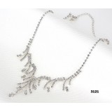 Rhinestone Vintage Necklace & Earrings Set - NE-3121CL