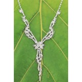 Rhinestone Vintage Necklace & Earrings Set - NE-NK0639CL