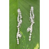Rhinestone Vintage Necklace & Earrings Set - NE-NK0639CL