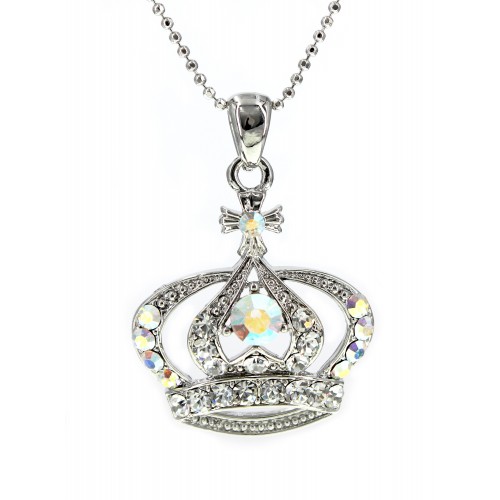Swarovski Crystal Crown Charm - Medium Size - Clear -NE-N3329CL Swarovski Crystal Crown Charm - Medium Size - Clear -NE-N3329CL
