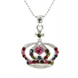 Swarovski Crystal Crown Charm - Medium Size - Multi -NE-N3329MT Swarovski Crystal Crown Charm - Medium Size - Multi -NE-N3329MT