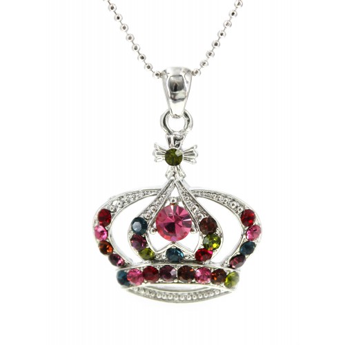 Swarovski Crystal Crown Charm - Medium Size - Multi -NE-N3329MT Swarovski Crystal Crown Charm - Medium Size - Multi -NE-N3329MT