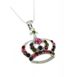 Swarovski Crystal Crown Charm - Medium Size - Multi -NE-N3329MT Swarovski Crystal Crown Charm - Medium Size - Multi -NE-N3329MT