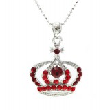 Swarovski Crystal Crown Charm - Medium Size - Red - NE-N3329RD