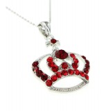 Swarovski Crystal Crown Charm - Medium Size - Red - NE-N3329RD