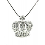 Rhinestone Crown - Rhodium Plating - Made in Korea - Clear - NE-NL6654CL