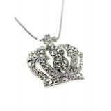 Rhinestone Crown - Rhodium Plating - Made in Korea - Clear - NE-NL6654CL