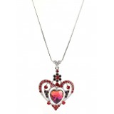Necklace - Swarovski Crystal Heart Necklace - NE-N2653RD