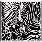 Tunics Tops with 3/4 Sleeves, Zebra/Giraffe Print – Black & White