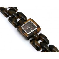 Lady Watch - Acrylic Link Band - Brown - WT-L80020BN