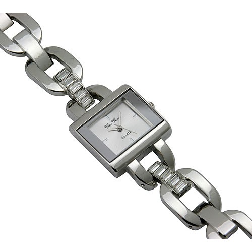 Lady Watch - Elegant Coating Links Band - Silver -WT-L80540SV