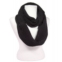 Scarf - Infinity Knitted Scarf - Brown